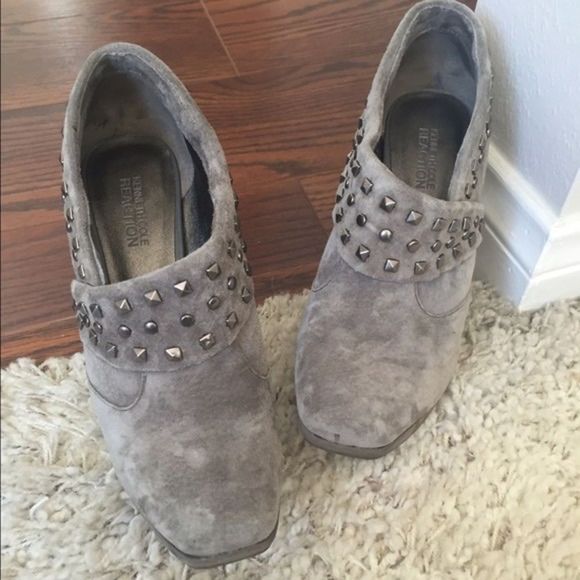 Kenneth Cole Reaction Hipstir Nu Suede Studded Booties - Picture 2 of 3